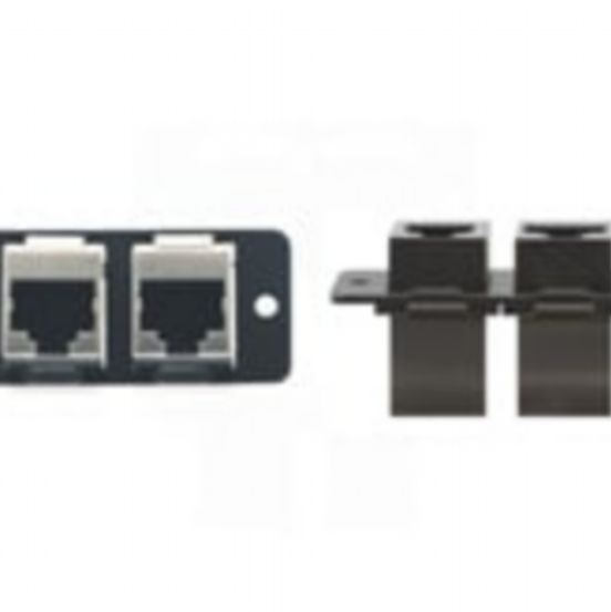 W4545 (B) Wall Plate Insert Dual RJ-45 - Black